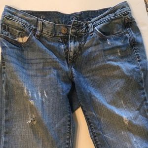 Ann Taylor Loft distressed boyfriend Jeans size 4P